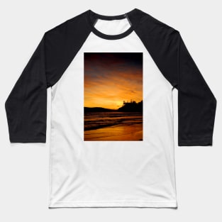 Sunset Long Beach Tofino Vancouver Island Canada Baseball T-Shirt